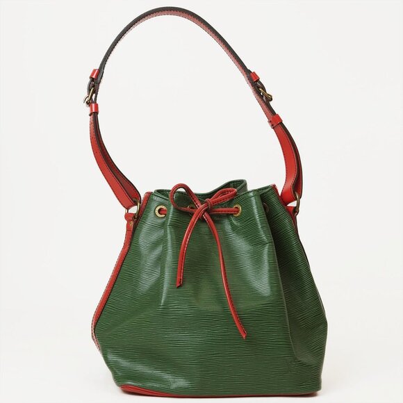 LOUIS VUITTON Green Leather Shoulder Bag - Picture 1 of 13
